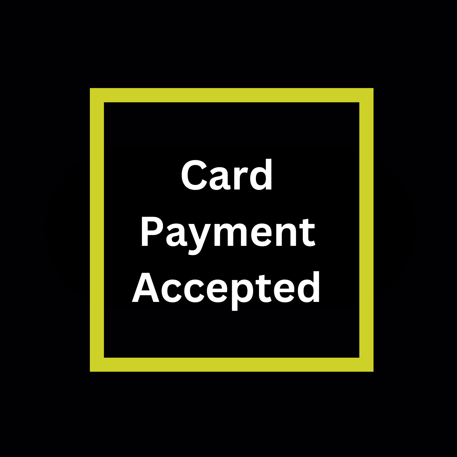 Card Payment Accepted
